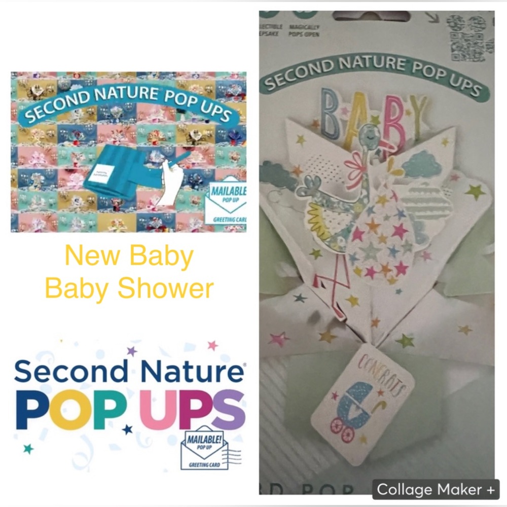 Second Nature Pop Ups | 3D Pop Up Card | New Baby
